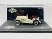 M.G.: A 1:43 scale model by Vitesse of the TC in white, Limited Edition (1,656&nbsp;pieces), in original packaging [Location: Sydney]