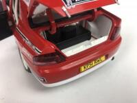 MITSUBISHI: Three 1:18 scale Mitsubishi Lancer rally cars produced by AutoArt (NB description) - 21