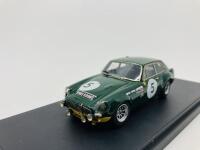 M.G.: A 1:43 scale model by Pinko Automodelli&nbsp;of the MGB GT Coup&eacute; in 1968 Marathon de la Route livery, in original packaging [Location: Sydney] - 5