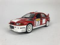 MITSUBISHI: Three 1:18 scale Mitsubishi Lancer rally cars produced by AutoArt (NB description) - 23