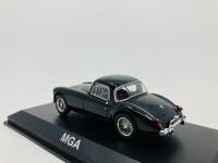 M.G.: A 1:43 scale model by Norev of the 1956 MGA Coupe, in original packaging [Location: Sydney] - 6