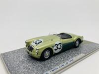 M.G.: A 1:43 scale model by Bizarre of the MGA Twin Cam in 1959 Le Mans livery, in original packaging [Location: Sydney] - 4
