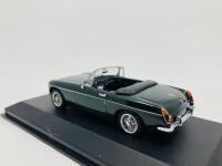 M.G.: A 1:43 scale model by Minichamps of the 1962-1969 MGB Roadster in BRG, in original packaging [Location: Sydney] - 6