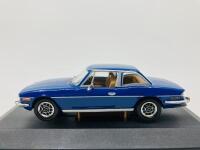 Triumph: A 1:43 scale model by Vanguards of the Stag in Tahiti Blue, in original packaging [Location: Sydney]