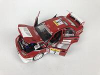 MITSUBISHI: Three 1:18 scale Mitsubishi Lancer rally cars produced by AutoArt (NB description) - 31