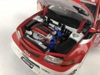 MITSUBISHI: Three 1:18 scale Mitsubishi Lancer rally cars produced by AutoArt (NB description) - 32