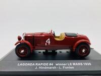 Lagonda: A 1:43 scale model by IXO&nbsp;of the 1935 LG45 Rapide Le Mans winner, in original packaging [Location: Sydney]Lagonda: A 1:43 scale model by IXO&nbsp;of the 1935 LG45 Rapide Le Mans winner, in original packaging [Location: Sydney]