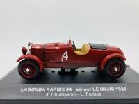Lagonda: A 1:43 scale model by IXO&nbsp;of the 1935 LG45 Rapide Le Mans winner, in original packaging [Location: Sydney]