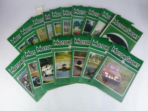 MOTOR RACING MAGAZINES: A collection of 'Motor Racing' magazines and British Motoring Survey magazine.