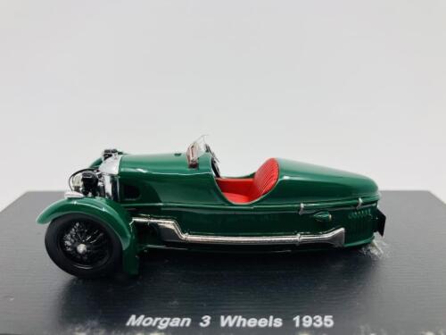 393 · Morgan: A 1:43 scale model by Spark of the 1935 Three-Wheeler, in original packaging [Location: Sydney]