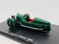 Morgan: A 1:43 scale model by Spark&nbsp;of the 1935 Three-Wheeler, in original packaging [Location: Sydney] - 5