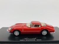Marcos: A 1:43 scale model by Automodelle of the 1964 1800 in original packaging [Location: Sydney]