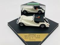 Morgan: A 1:43 scale model by Vitesse of the 1956 4/4 Series II in original packaging [Location: Sydney]