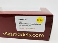Sunbeam: A 1:43 scale model by Silas Models of the 1961 Rapier Series IIIA Saloon, in original packaging [Location: Sydney] - 3
