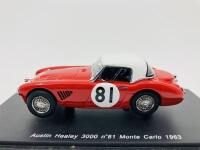 Austin-Healey: A 1:43 scale model by Spark of the 3000 in 1963 Monte Carlo Rally livery, in original packaging [Location: Sydney]