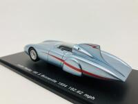 Austin-Healey: A 1:43 scale model by Spark of the 1954 100S Bonneville Streamliner, in original packaging [Location: Sydney] - 5