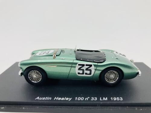 307 · Austin-Healey: A 1:43 scale model by Spark of the 100 in 1953 Le Mans livery, in original packaging [Location: Sydney]