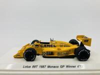 Lotus: A 1:43 scale model by Reve Collection of the 99T 1987 Monaco GP winner, in original packaging [Location: Sydney]