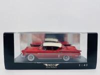 CHEVROLET: A 1:43 scale model by Neo Scale Models of the Chevrolet Bel Air HT Coupe in two-tone red and white, complete with original packaging [Location: Sydney] - 8