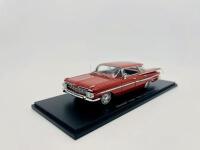 CHEVROLET: A 1:43 scale model by Spark of the 1959 Chevrolet Impala Sedan&nbsp;in red, complete with original packaging [Location: Sydney] - 2