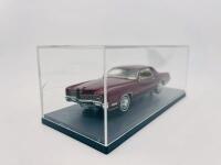 CADILLAC: A 1:43 scale model by Neo Scale Models of the Cadillac Eldorado in red, complete with original packaging [Location: Sydney] - 8