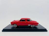 STUDEBAKER: A 1:43 scale model by Best of Show of the 1951 Studebaker Champion Starlight Coupe in red, complete with original packaging [Location: Sydney]