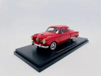 STUDEBAKER: A 1:43 scale model by Best of Show of the 1951 Studebaker Champion Starlight Coupe in red, complete with original packaging [Location: Sydney] - 2