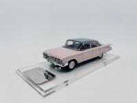 CHEVROLET: A 1:43 scale model by Trax of the 1960 Chevrolet Bel Air Sedan in two tone pink and blue. Limited edition 370/415 pieces, complete with original packaging [Location: Sydney] - 2