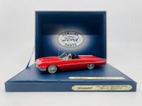 FORD: A 1:43 scale model by Motorhead Miniatures of the 1962 Ford Thunderbird Sports Roadster in Ragoon Red, limited edition, complete with original packaging [Location: Sydney]