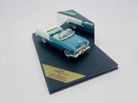 CHEVROLET: A 1:43 scale model by Vitesse&nbsp;of the 1955 Chevrolet Bel Air Convertible in two-tone Turquoise and India Ivory, complete with original packaging [Location: Sydney]