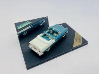 CHEVROLET: A 1:43 scale model by Vitesse&nbsp;of the 1955 Chevrolet Bel Air Convertible in two-tone Turquoise and India Ivory, complete with original packaging [Location: Sydney] - 3
