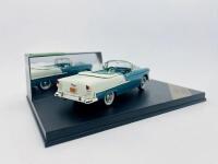 CHEVROLET: A 1:43 scale model by Vitesse&nbsp;of the 1955 Chevrolet Bel Air Convertible in two-tone Turquoise and India Ivory, complete with original packaging [Location: Sydney] - 4