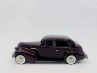 BUICK: A 1:43 scale model by Brooklin Models of the 1939 Buick Century 2-Door Touring Sedan in Maroon, complete with original packaging [Location: Sydney]