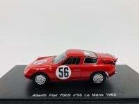 ABARTH: A 1:43 scale model by Spark 'White Line'&nbsp;of the 1962&nbsp;700S in Le Mans livery, in original packaging [Location: Sydney]