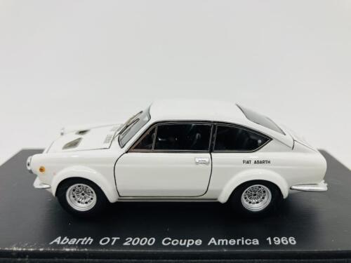ABARTH: A 1:43 scale model by Spark 'White Line' of the 1966 OT 2000 Coupé America, in original packaging [Location: Sydney]