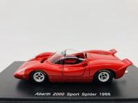 ABARTH: A 1:43 scale model by Spark 'White Line' of the 1968&nbsp;2000 Sport Spider, in original packaging [Location: Sydney]
