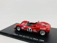 ABARTH: A 1:43 scale model by Spark 'White Line' of the 1969&nbsp;1000 SP in Le Mans livery, in original packaging [Location: Sydney] - 5