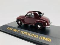 FIAT: A 1:43 scale model by IXO of the 500C Topolino, in original packaging [Location: Sydney] - 5