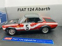 FIAT: A 1:18 scale model by Sun Star of the 124 Abarth Rally in 1973 Monte Carlo Rally livery, in original packaging [Location: Sydney] - 3