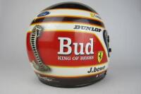 MOTORSPORT: A John Bowe used racing helmet with Mustang, Dunlop and Bud beer livery.&nbsp;&nbsp; - 5