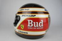 MOTORSPORT: A John Bowe used racing helmet with Mustang, Dunlop and Bud beer livery.&nbsp;&nbsp; - 7