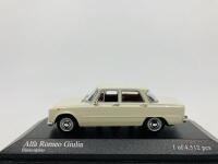 ALFA ROMEO: A 1:43 scale model by Minichamps&nbsp;of the Giulia in Biancospino, in original packaging [Location: Sydney]