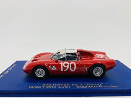 ALFA ROMEO: A 1:43 scale model by M4 of the 33/2 'Fleron' in 1967 Targa Florio livery, in original packaging [Location: Sydney]