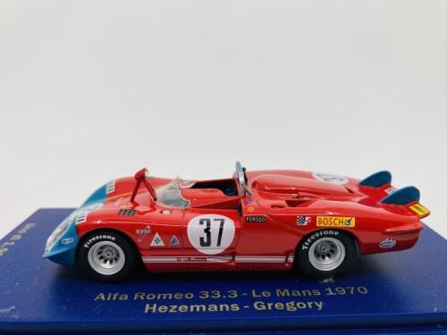 ALFA ROMEO: A 1:43 scale model by M4 of the 33/3 in 1970 Le Mans livery, in original packaging [Location: Sydney]