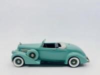 PIERCE-ARROW: A 1:43 scale model by Brooklin Models of the 1936 Pierce-Arrow Convertible in Greentone, complete with original packaging [Location: Sydney]