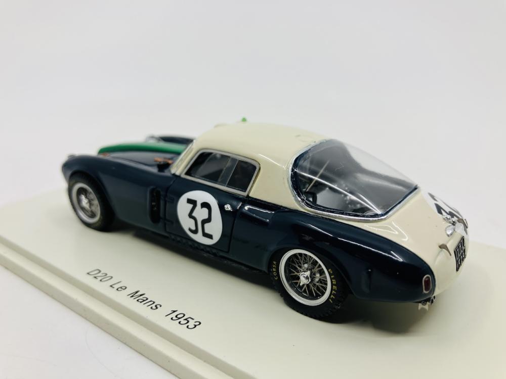 Miniature Spark Lancia D20 N°31 24H Le Mans 1953 - Manzon/Chiron - 1/43 Résine Neuve