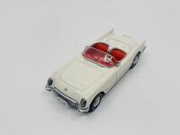 CHEVROLET: A 1:43 scale model by Matchbox of the 1953&nbsp;Chevrolet Corvette convertible in white, complete with original packaging [Location: Sydney] - 5