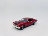 CHEVROLET: A 1:43 scale model by Matchbox of the 1970 Chevrolet Chevelle Coupe in red.&nbsp;[Location: Sydney] - 2