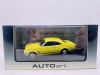 HOLDEN: A 1:43 scale model by Autoart of the Holden HK Monaro 327 in Warwick Yellow, limited edition 2213/5000 complete with original packaging - 10