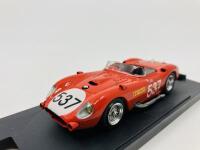 MASERATI: A 1:43 scale model by Bang of the 450S in 1957 Mille Miglia livery, in original packaging [Location: Sydney] - 4